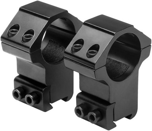 NcSTAR 3/8" Dovetail Scope Rings 1" Tube Black 2-Piece RB27