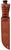 Ka-Bar 2217 Big Brother 9.38" Fixed Clip Point Part Serrated Black 1095 Cro-Van Blade, Brown Leather Handle, Includes Sheath DS