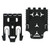 Safariland QUICK2KIT12 Quick Locking System Kit Black Nylon [DS]