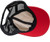 Magpul MAG1105110 Icon Patch Trucker Hat Stone/Red/Black Adjustable Snapback OSFA Unstructured DS