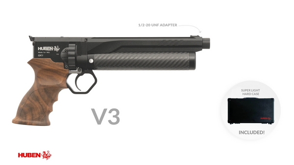 Cal .22 (5.5mm) · Huben Pistol GK1 (V3) 1/2-20 UNF adapter - No Suppressor