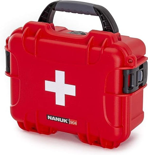 Nanuk 904S000RDPA0FSA01 First Aid Case Waterproof Red NK-7 Resin DS