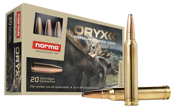 Norma Ammunition 20174742 Oryx 30-06Springfield 180gr 20 Per Box [DS]