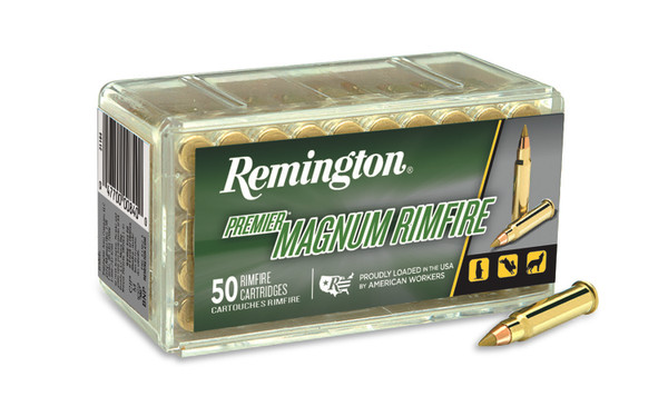 Remington Ammunition 20023 Magnum Rimfire 17HMR 17gr Jacketed Hollow Point 50 Per Box [DS]