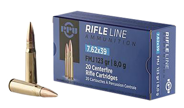 TR&Z PP739S Metric Rifle Rifle Line 7.62x39mm 123 gr Round Nose Soft Point 20 Per Box [DS]