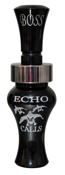 Echo Calls 80002 Boss Open Call Single Reed Mallard Sounds Attracts Ducks Black Acrylic DS