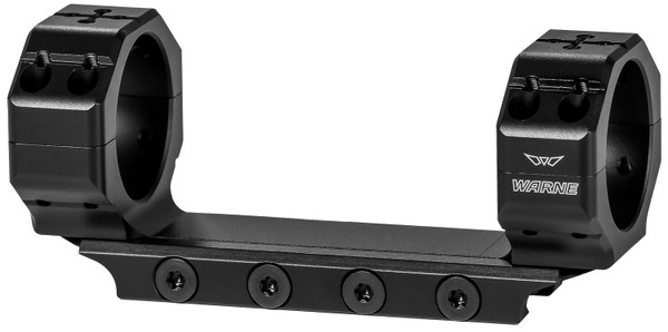 Warne 7814M Precision Mount Scope Mount/Ring Combo Black Anodized 30mm 0 MOA DS