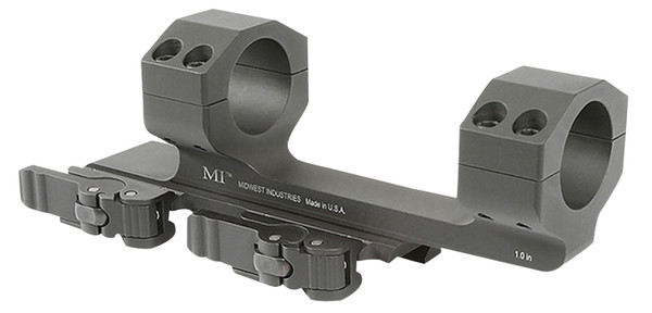 Midwest Industries MIQD1SM 1" QD Scope Mount/Ring Combo Black Hardcoat Anodized DS