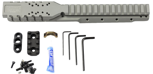 Samson 030026511 Hannibal Rail for Ruger Mini-14 or Mini-30 (2008 or Later) Natural Gray 0 MOA DS