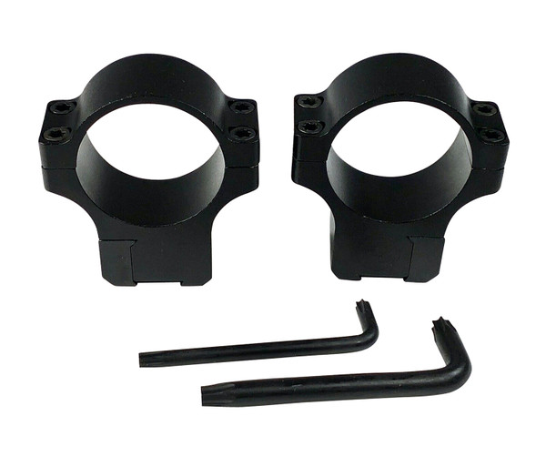 CZ-USA 40087 CZ Rings 457/455 Matte Black 30mm Medium DS