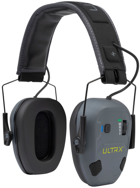 ULTRX NEW Bionic Fuse Ion Bluetooth Electronic Earmuff, Slate DS