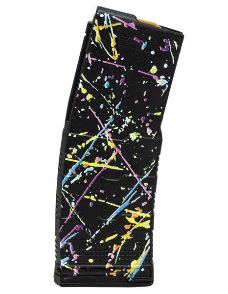 Amend2 556MOD3NEON30 MOD-3 30rd 5.56 NATO Fits AR-15 Neon Splatter Polymer [DS]