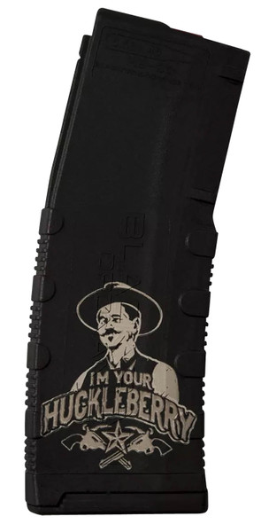 Black Rain Ordnance MAG30HUCKLEBERRY Magazine 30rd 223 Rem/5.56 NATO Huckleberry Engraving Fits AR-15 Platform [DS]