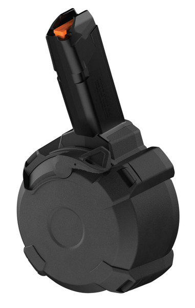 Magpul MAG1137BLK PMAG D-50 GL9-PCC 50rd Drum 9mm Luger Black Polymer Glock Style Fits Post PCC (NOT B&T GHM9 & KelTec Sub 2000) [DS]