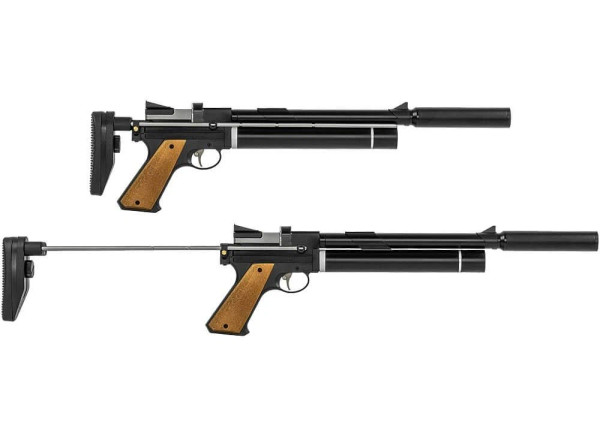 Snowpeak PP750L PCP .22 Caliber Air Gun w/ Adjustable Stock & Integrated Suppressor