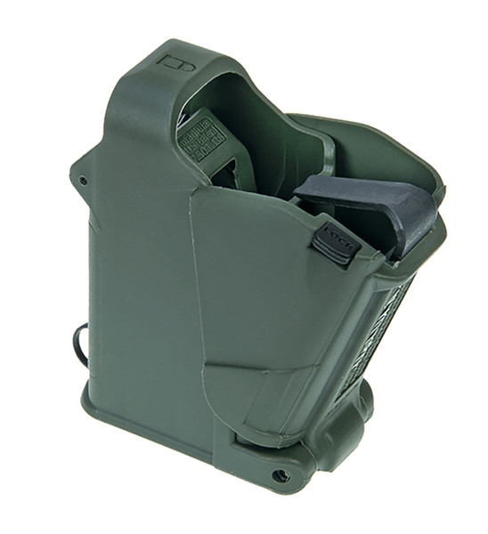 Maglula UP60DG UpLULA Loader & Unloader Double Stack Single Stack Dark Green Polymer 9mm Luger/45 ACP Pistols [DS]