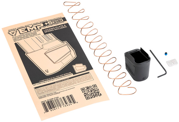 Strike Industries EMPP320 Enhanced Magazine Plate Enhanced Magazine Plate Extended +5rd 9mm Luger Black Polymer for Sig P320 [DS]