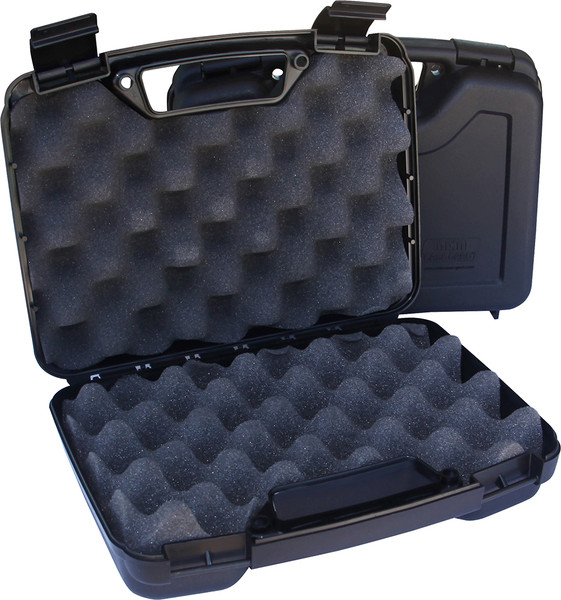 MTM Case-Gard SS2500 Single Handgun Case Black Polypropylene Holds Handgun w/ 4" Barrel or Less [DS]