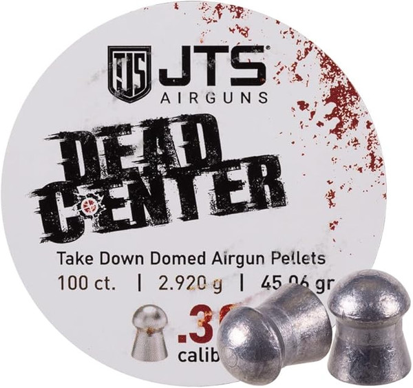 JTS Dead Center Precision .30 Cal, 45.06 Grain, Domed, 100ct DS