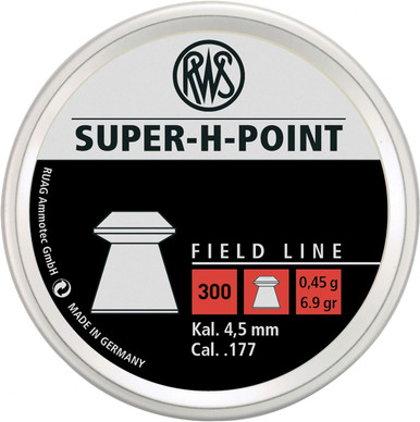 RWS Super-H Point Field Line Pellet Gun Pellets