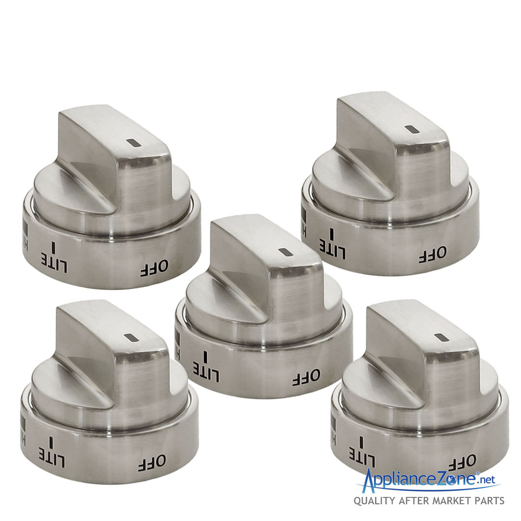 Replacement AEZ73453509 (5PK) Range Burner Knob for LG Appliance Zone
