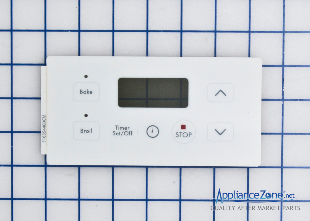 Replacement 316354400 Range Control Overlay for Kenmore Appliance Zone