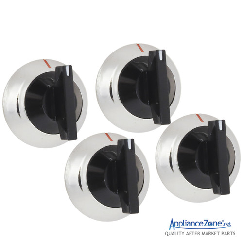 Replacement 00650847 4 Pack Range Knob for Bosch Appliance Zone