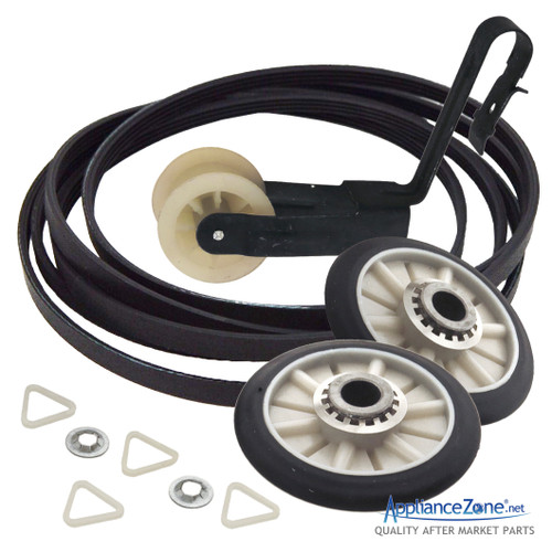 4392068 | Whirlpool Dryer Roller, Pulley & Belt (24") Kit 4392068 | Whirlpool Dryer Roller, Pulley & Belt (24") Kit