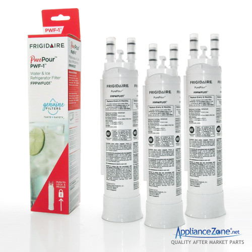 FPPWFU01 PWF-1 (3 Pack) PurePour Frigidaire Refrigerator Ice & Water Filter