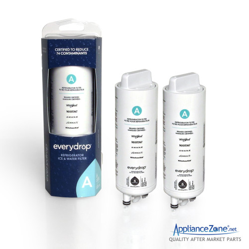EDRARXD1 (2 Pack) 'A' EveryDrop Whirlpool / Maytag Refrigerator Ice & Water Filter
