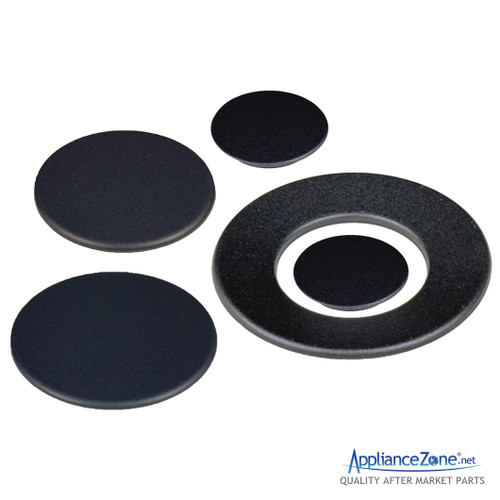 Replacement DG62-00122A DG62-00111A DG62-00067A DG62-00070A Range Burner Cap Set for Samsung