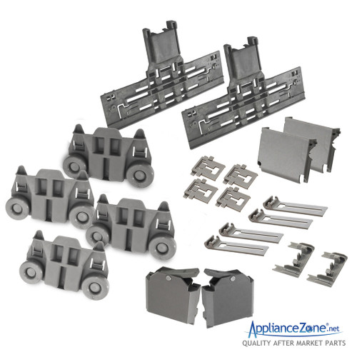 Replacement W10546503 W10195417 Dishwasher Rack Upper Adjuster & Lower Wheel Kit For KitchenAid / Kenmore
