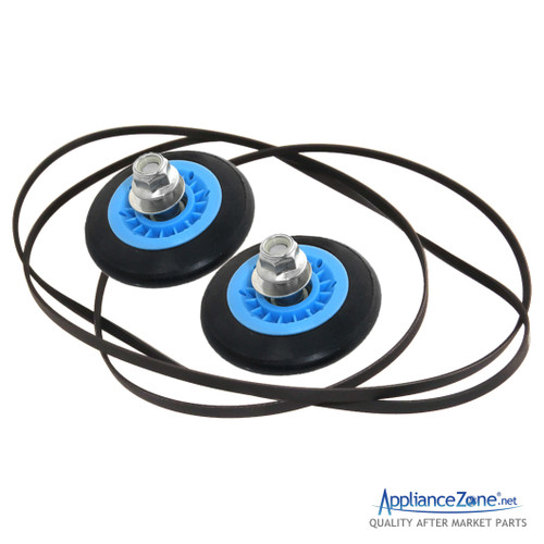 Replacement AGM75510755 4400EL2001F Dryer Bearing Style Rollers & Belt Kit For LG