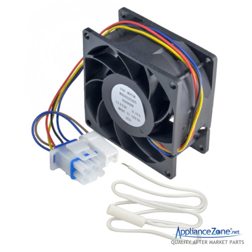 Replacement WR60X35205 WR55X10025 Refrigerator Evaporator Fan & Sensor for GE