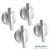 Replacement 7737P245-60 74007918 (4 Pack) Range Burner Knob for Jenn-Air / KitchenAid