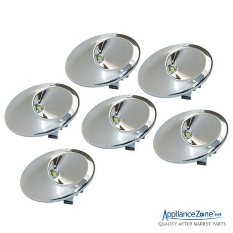 Replacement WR55X11132 (6 Pack) Refrigerator LED Light & Trim for