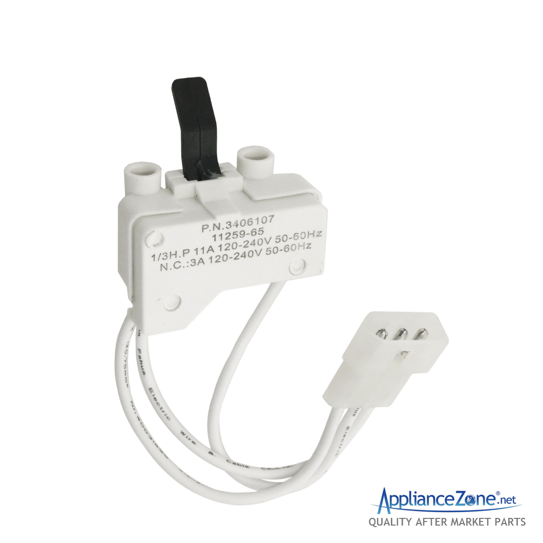 Replacement 3406107 Dryer Door Switch for Whirlpool | Appliance Zone