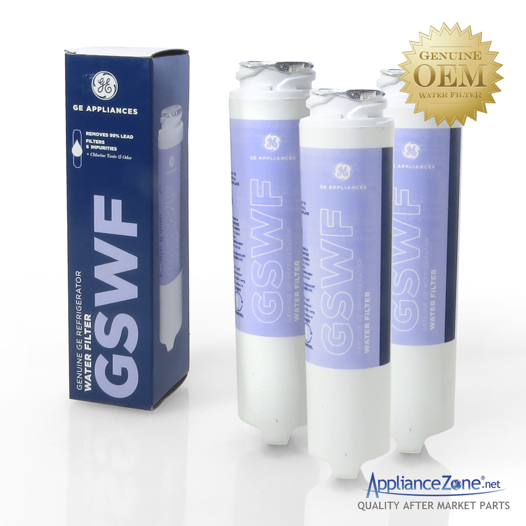 GSWF (3 Pack) GE Refrigerator Water Filter | Appliance Zone