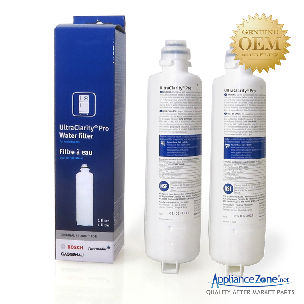 11032531 (2 Pack) BORPLFTR55 UltraClarityPro Bosch Refrigerator Water Filter
