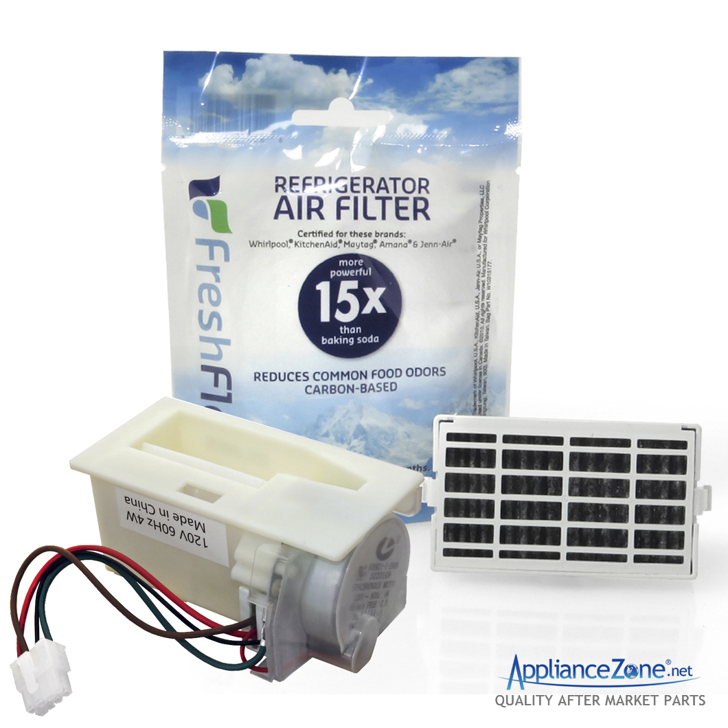 Replacement W10257451 AIR-1 Refrigerator Air Damper & Filter for Whirlpool  / Maytag / KitchenAid