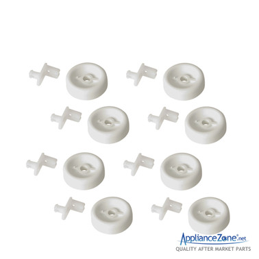 Replacement WD35X21038 Dishwasher 8pc Lower Roller Set for GE / Hotpoint
