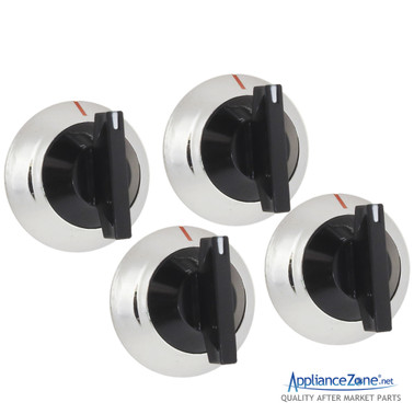 Replacement 330190 (4 Pack) Range Burner Knob for Whirlpool / Roper ...