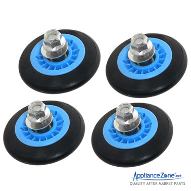 Replacement 4581EL2002H (4 Pack) Dryer Drum Roller with New Bearing Design for LG
