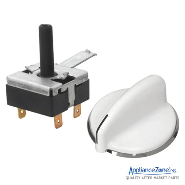 Replacement WE4M519 WE01X20378 Dryer Rotary Start Switch & Knob Kit for GE