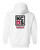 White Hoodie with color logo - Full Back