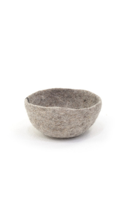 Plain Felt Bowl | Light Stone