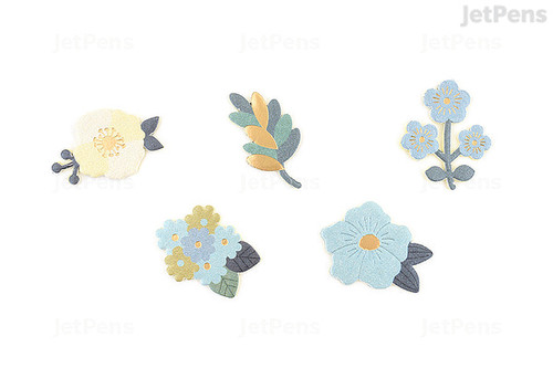 Midori Stickers | Blue Flower