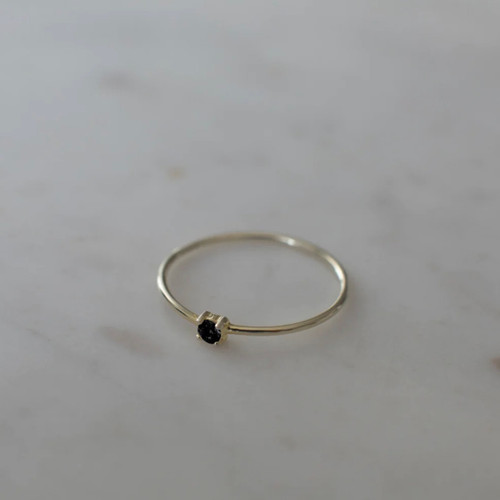 Mini Rock Ring | Black
