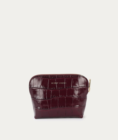 Poucher | Claret Croc