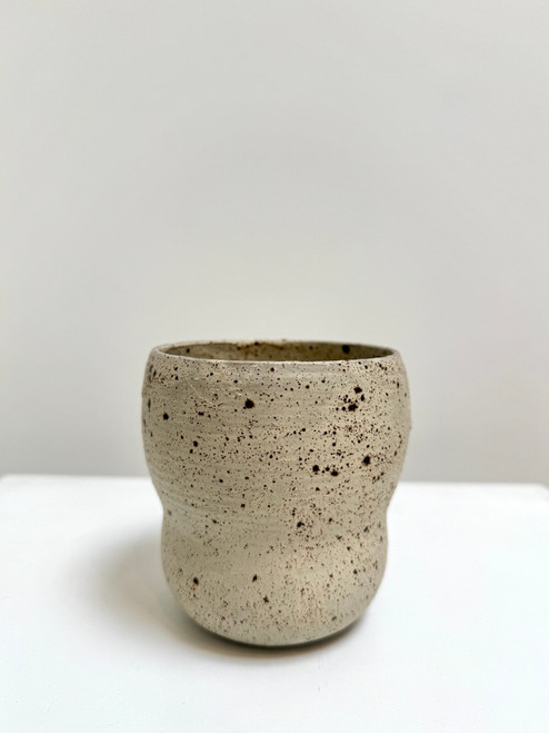 Speckled Curve Tumbler | Cream